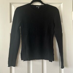 James Perse 100 percent Cashmere Black Sweater Size 0